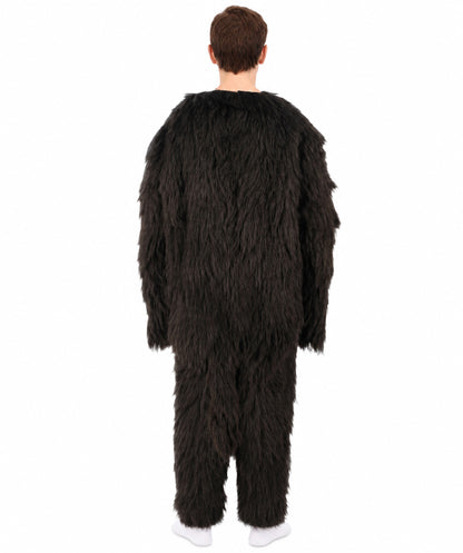 HPO Black and Grey Gorilla Costume | Long Synthetic Fibers