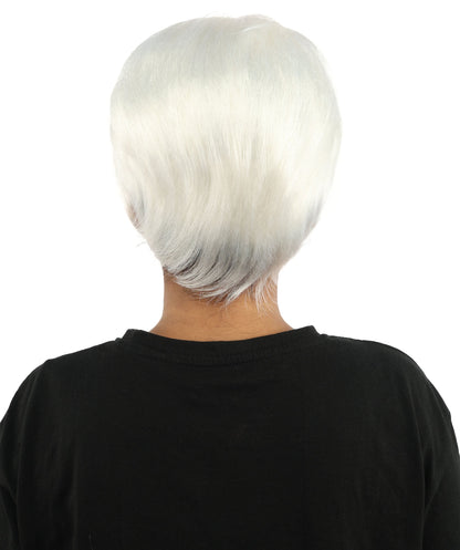 HPO Adult Women’s 10-Inch Short Wig | Multiple Color Options | Celebrity Hairpiece for Costume, Cosplay, and Themed Parties | Sleek and Modern Hairpiece for Versatile Looks