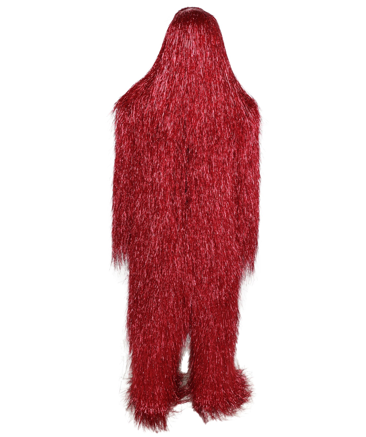 HPO Unisex Teen Extreme Tinsel Hairy Person Costume Bundle & Mask Set - Full-Body Tinsel Hair Suit Extra-Long Costume Wig for Halloween, Cosplay & Parties - Multiple Color Options