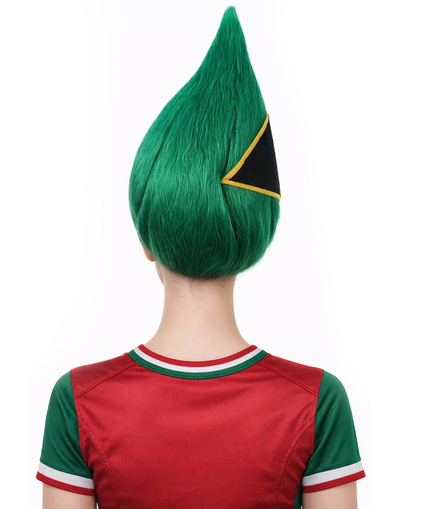 South Africa Flag Troll Wig | National Pride Green Sport Wig | Premium Breathable Capless Cap