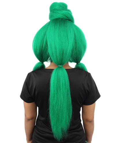 HPO Women’s High Volume Extra Long Yarn Twisted Bun Wig – Multiple Color Options | Bubble Ponytails Hairpiece with Capless Cap | Statement Headpiece for Halloween, Cosplay, Theater and Drag Looks