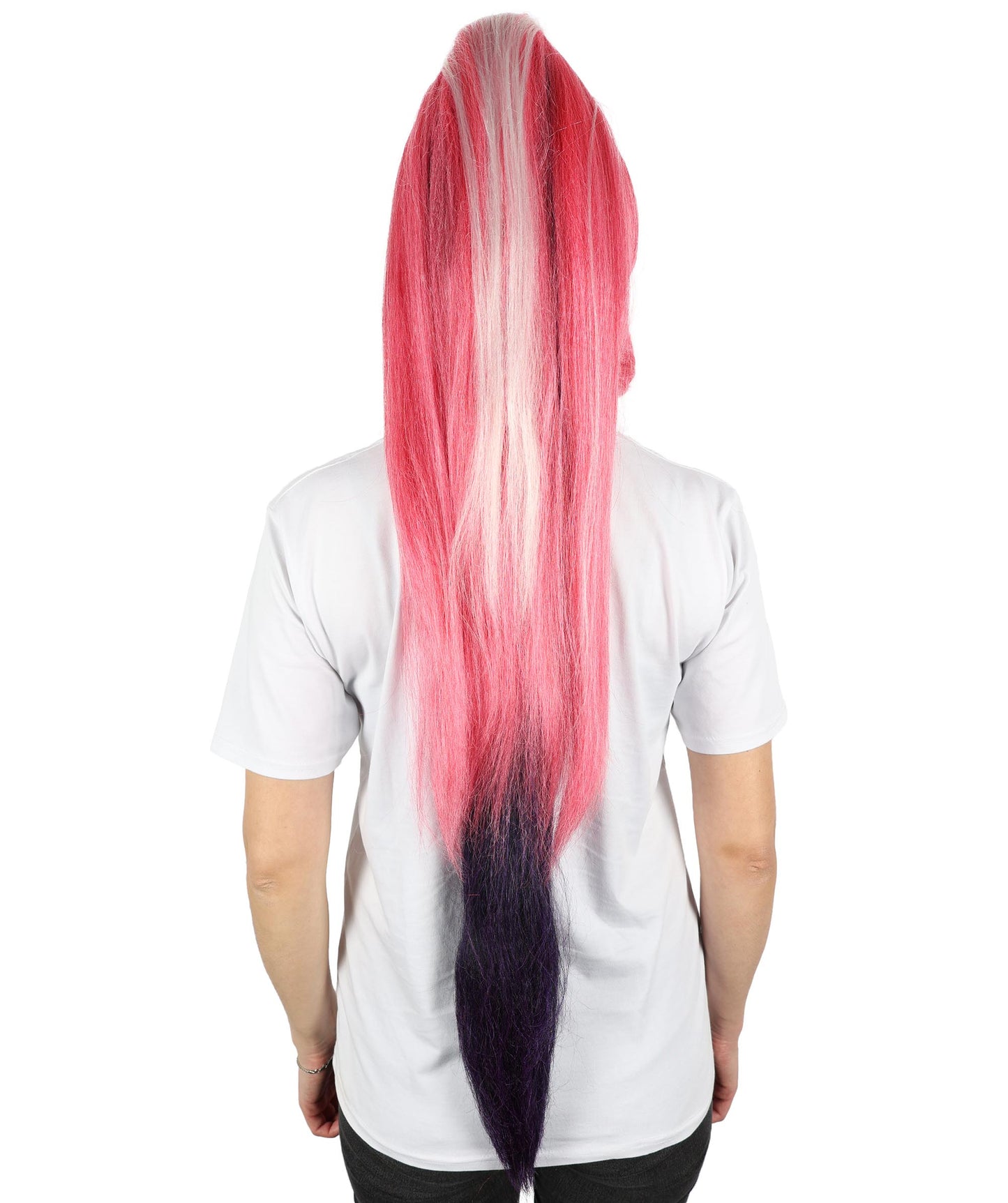 HPO Women Hazbin Hotel Velvet Cosplay Wig |  Multiple Hair Wig | Adjustable Cap | Perfect for Cosplay and Halloween or Themed Parties | Comfortable Lightweight Design for All-Day Wear