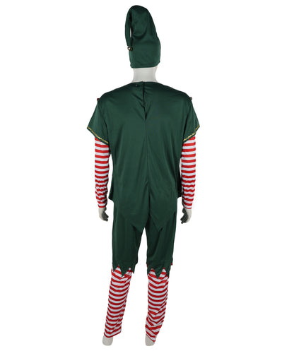 HPO Adult & Teen Men’s Christmas Elf Inflatable Costume | Festive Holiday Cosplay & Party Outfit