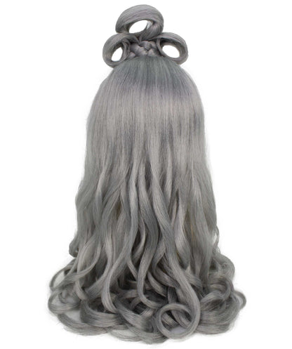 HPO Women's Long Curl Wig with Ring , Multiple Color Options , Flame-retardant Synthetic Fiber