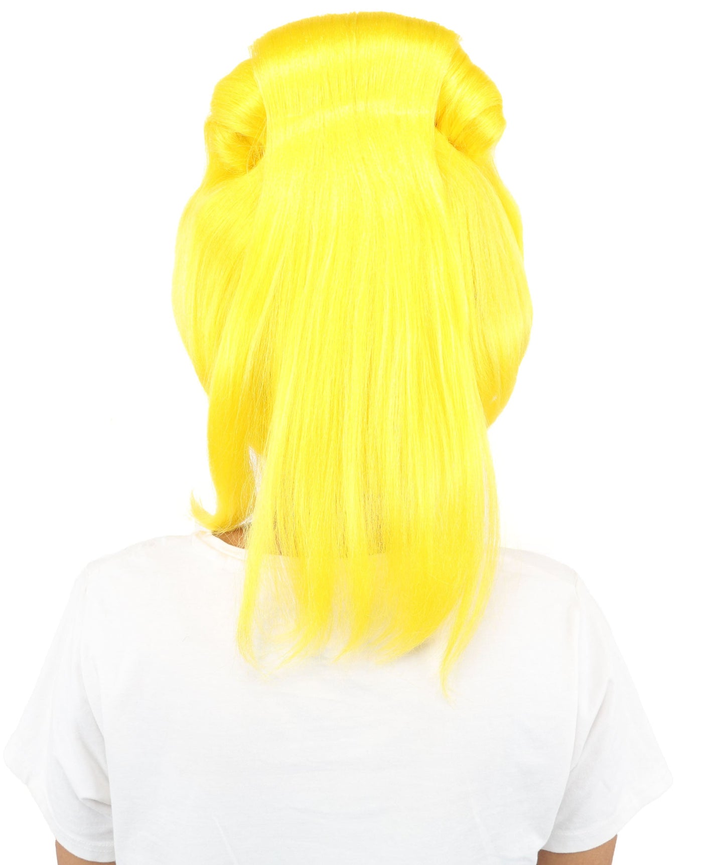 HPO Adult Women's Avant-Garde Bouffant Wig | Multiple Color Options | Create of synthetic fiber, massive smooth updo with micro bangs, breathable base | Party, Halloween, theater, drag, performance, costume events