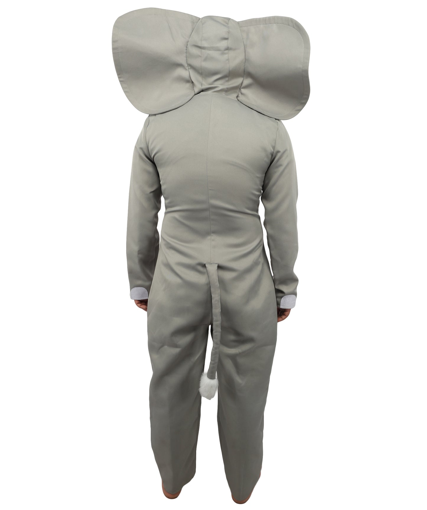 HPO Men's Grey Elephant Jungle Safari Costume - One-Piece Animal Jumpsuit