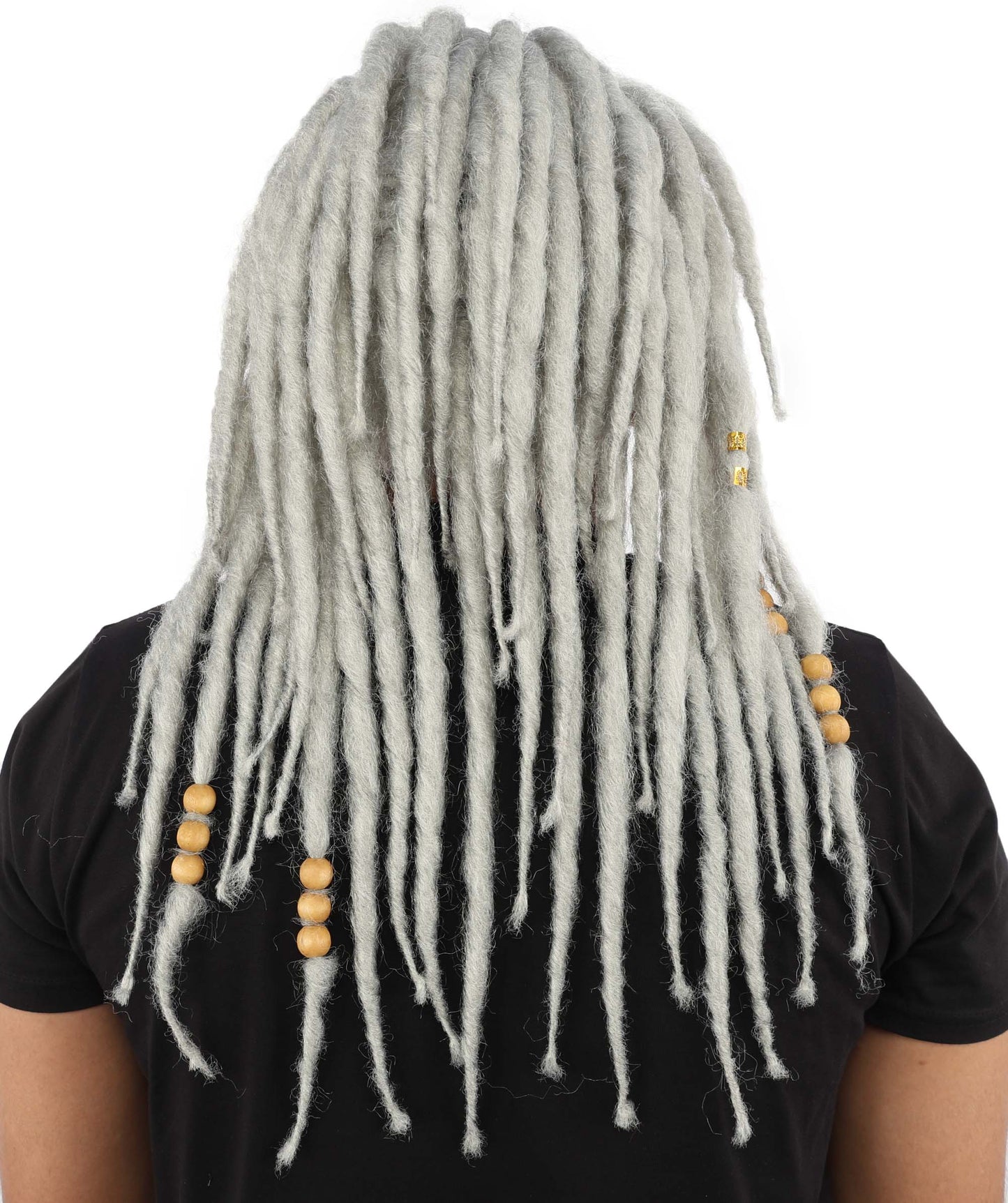 HPO Men’s Blonde Dreadlock Wig | Ideal for Cosplay, Halloween and Themed Parties | 22 Inch Realistic Texture, Adjustable Cap, and Comfortable Fit