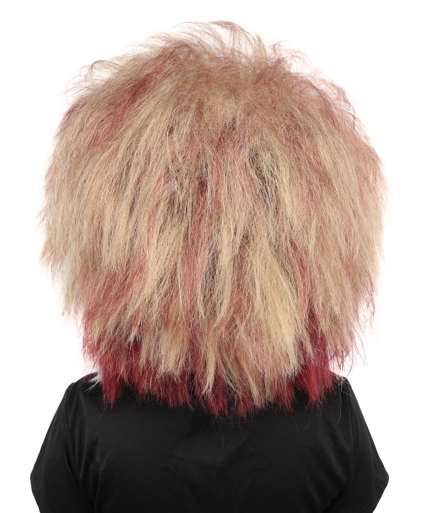 HPO Women's Swept Crest Theatrical Wig | Multi-tonal red and white hues, create of synthetic fiber, massive swept fan volume, breathable base | Party, Halloween, theater, drag, performance, costume events