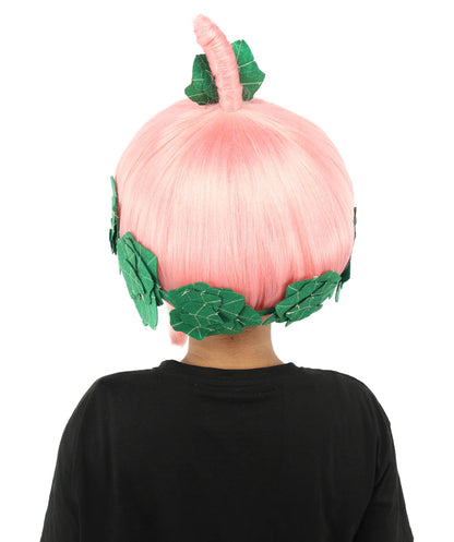 HPO Adult Women's Sculpted Pumpkin Show Wig | Multiple Color Options | Create of synthetic fiber, massive spherical updo with green leaf accents, breathable base | Halloween, theater, drag, performance, party, costume events