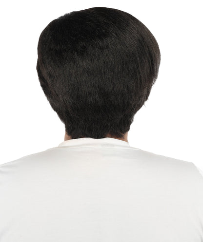 Black Side Swept Wig