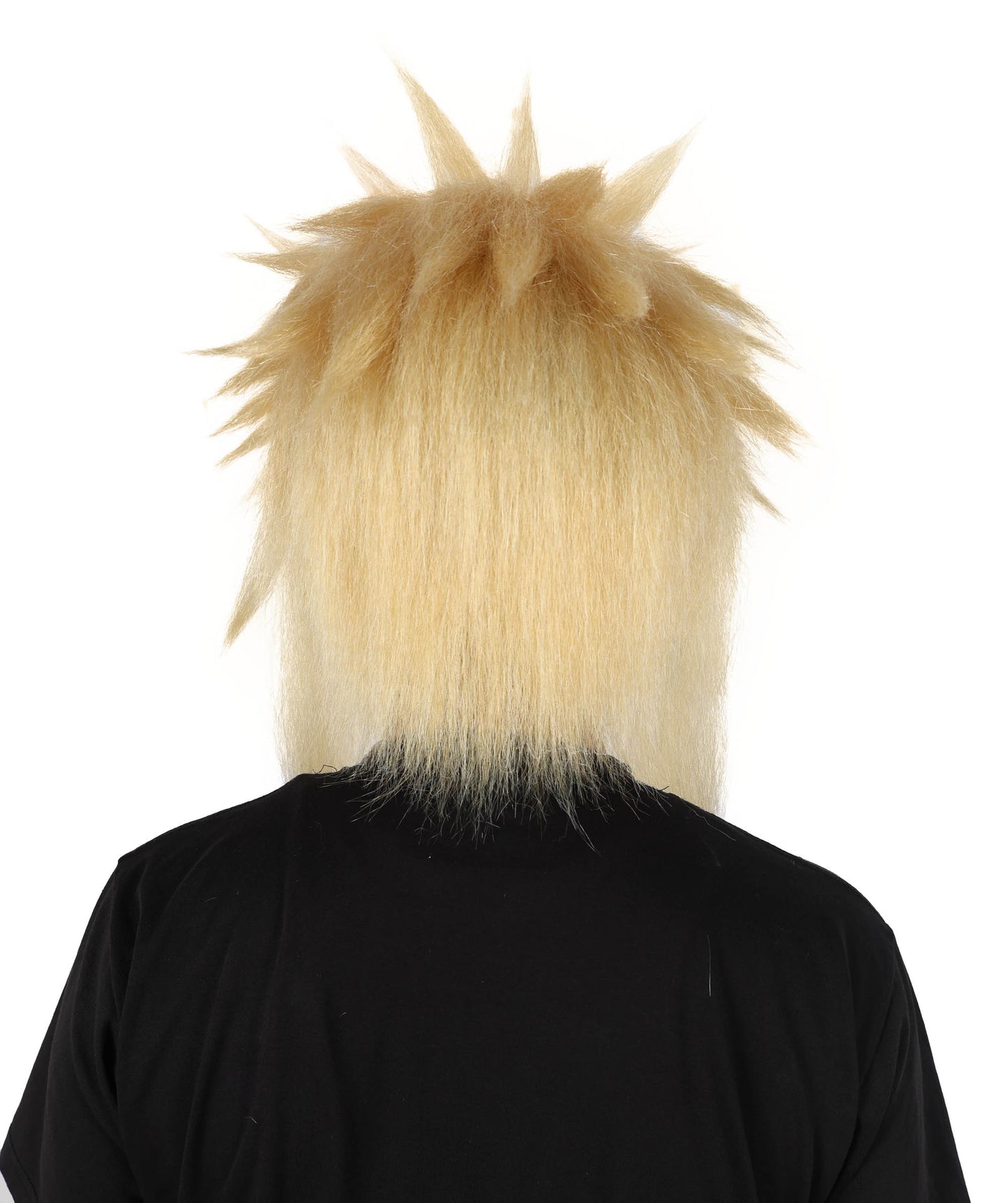 HPO Adult Men'S Anime Blonde Fluffy Cosplay Wig | Spiky Layered Hairpiece for Halloween Carnival Role Play Party Fun