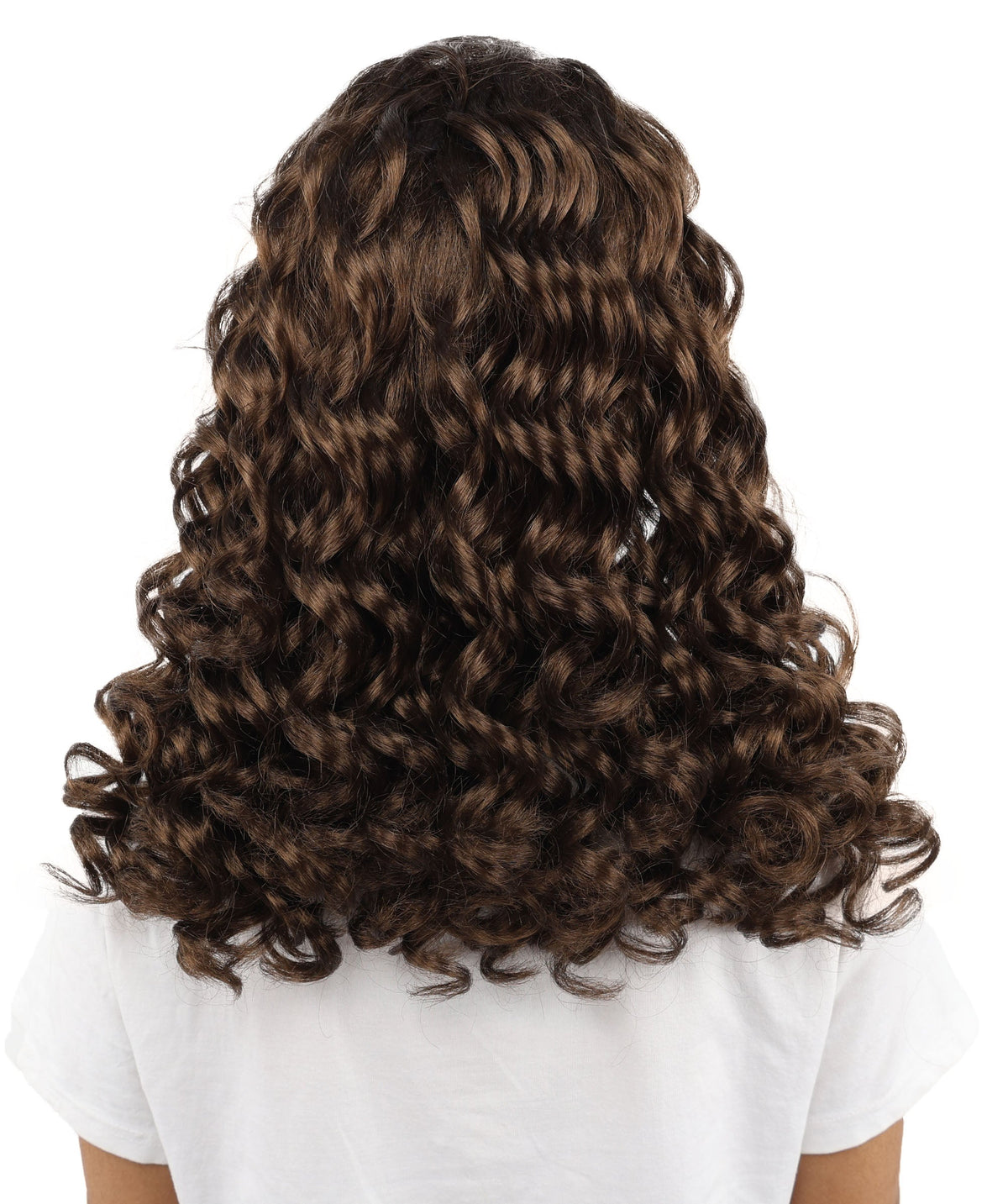 HPO Adult Women’s 16-Inch Medium Wig with Soft Curls | Multiple Color Options | Ideal for Cosplay, and Themed Events | Elegant, Versatile Hairpiece for Various Looks
