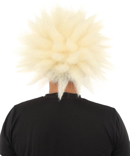 Men's Spiky Clown Theatrical Wig | Multicolor Options | Create of synthetic fiber, massive spiky volume, integrated forehead piece | Party, Halloween, theater, drag, performance, costume events