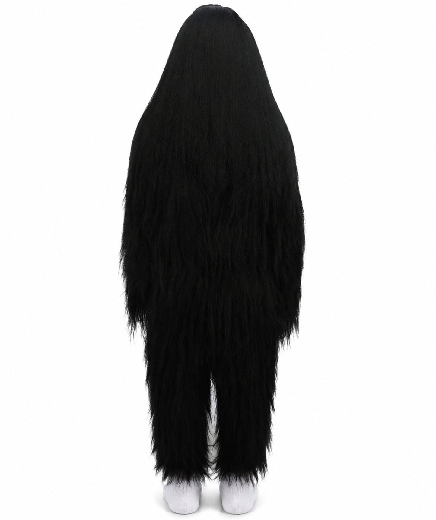 HPO Teen Extreme Hairy Person Costume Bundle & Mask Set - Full-Body Hair Suit Extra-Long Costume Wig for Halloween, Cosplay & Parties - Multiple Color Options