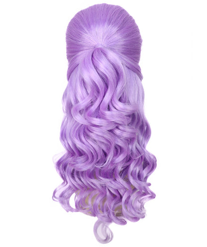 HPO Women's Class 60's Brown Half Updo Wig with Ponytail | Halloween  Wig | Flame-retardant Synthetic Fiber