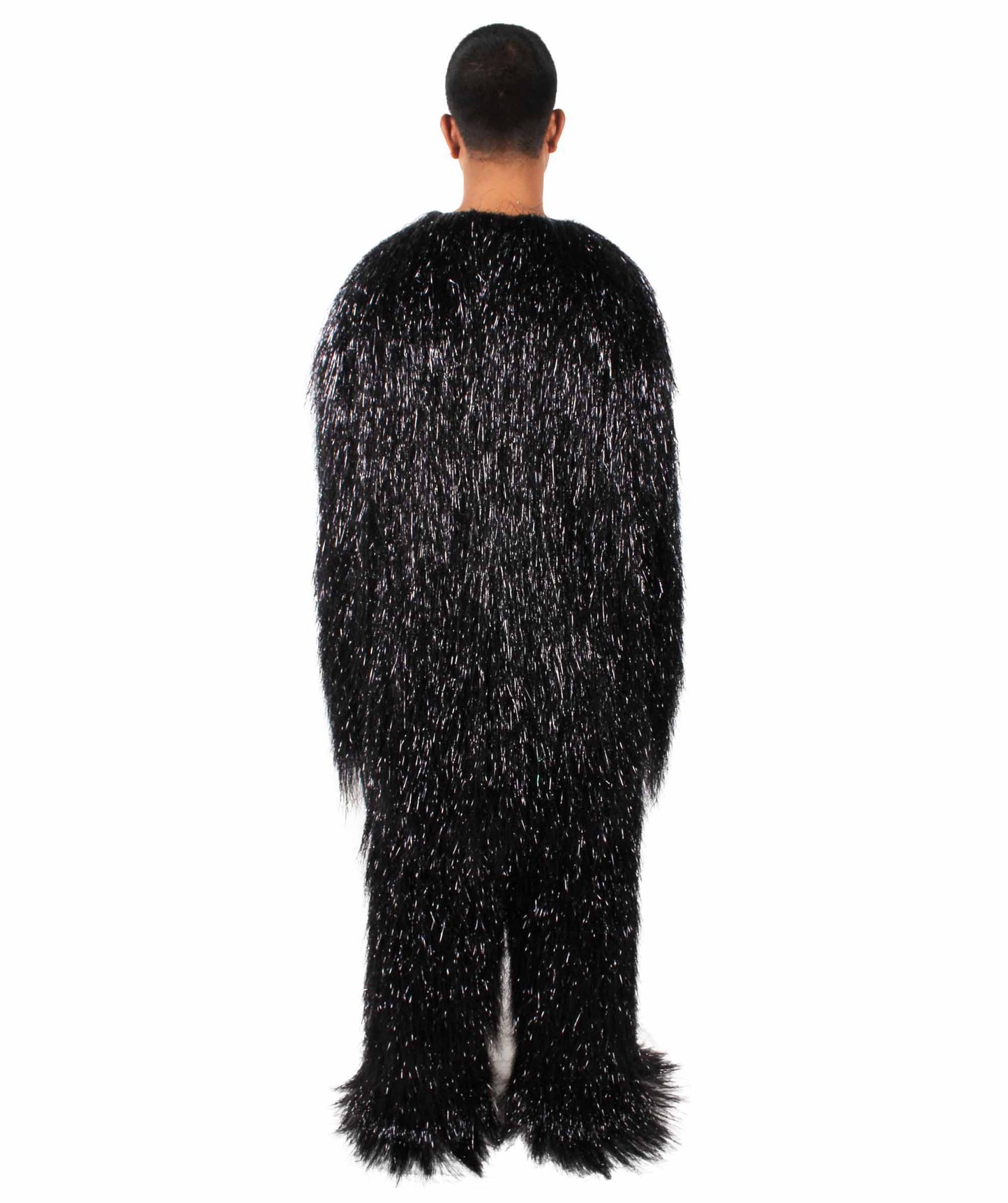 HPO Hairy Unisex Ape Mask and Bodysuit Costume Tinsel  | Multiple Colors