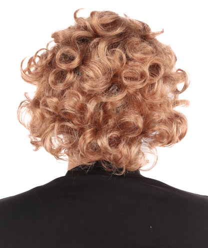 HPO Men's Animated Character 11 Inch Golden Blonde Curly Wig | Capless Flame-Resistant Synthetic | Fantasy Hero Costume Hair