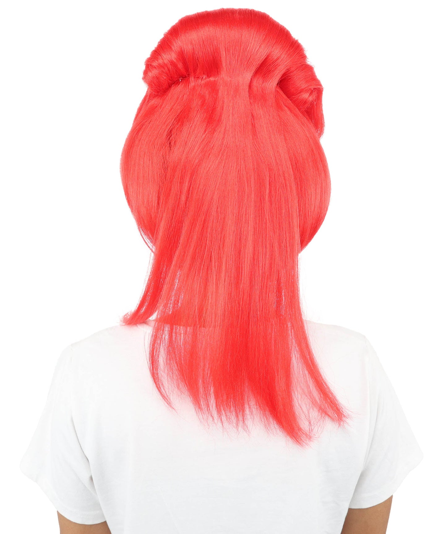 HPO Adult Women's Avant-Garde Bouffant Wig | Multiple Color Options | Create of synthetic fiber, massive smooth updo with micro bangs, breathable base | Party, Halloween, theater, drag, performance, costume events
