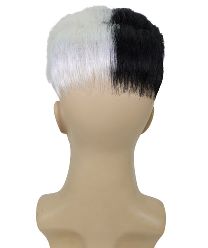 Korean Dictator Wig , Black Celebrity Wigs , Premium Breathable Capless Cap. Synthetic Fiber