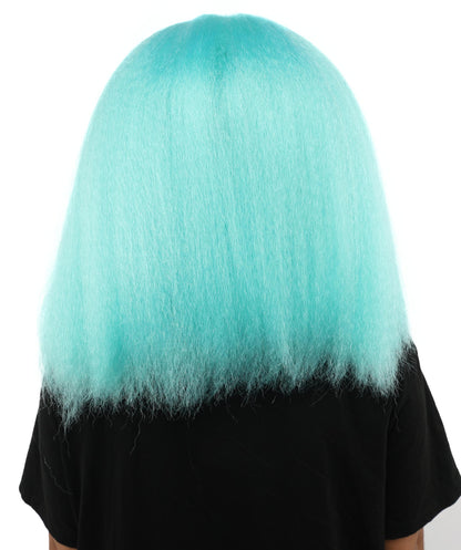 HPO Adult Women's Long Rounded Cartoon Hair Wig | Multiple Color Options | Bubble Bob, Deep Side Part, Heat Friendly Synthetic Strands & Breathable Net | Fancy Dress, Stage Show, Animated Character Events, Halloween & Festival