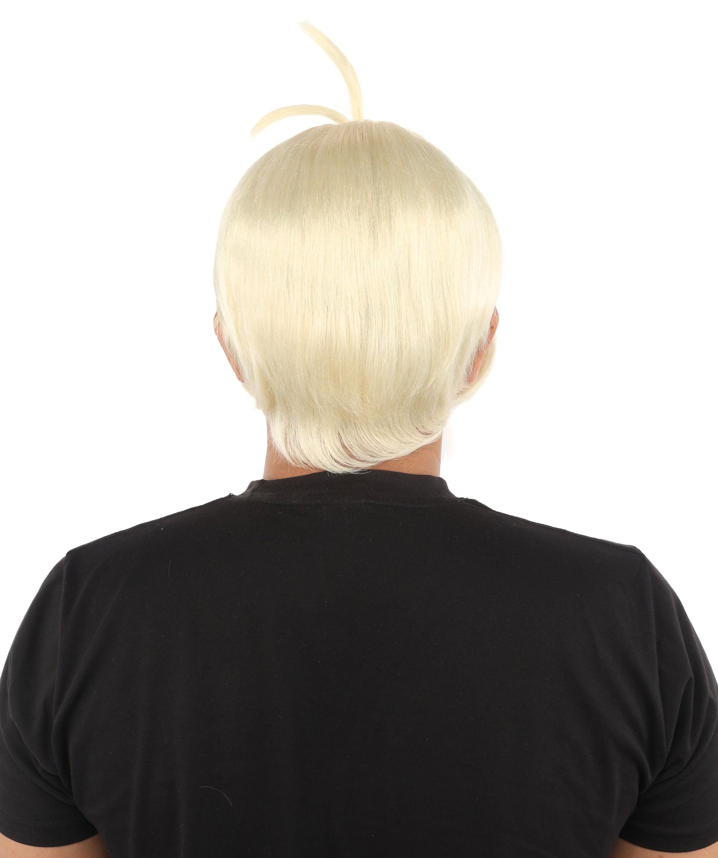HPO Adult Men's Sleek Blunt Bob Wig | Multicolor Options | Solid color hue, create of synthetic fiber, straight smooth texture with bangs, breathable base | Party, Halloween, theater, drag, performance, costume events
