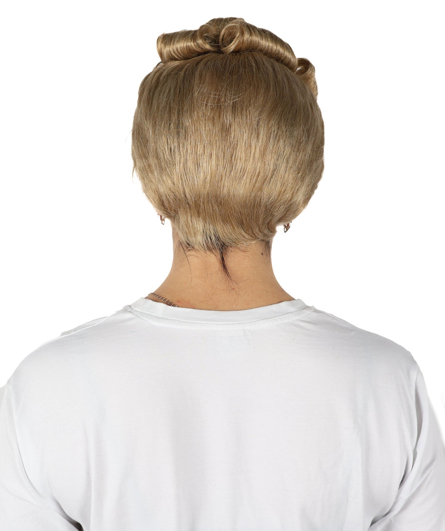 HPO Adult Women's 40s Wavy Blonde Vintage Wig | Halloween and Cosplay Wig | Flame-retardant Synthetic Fiber