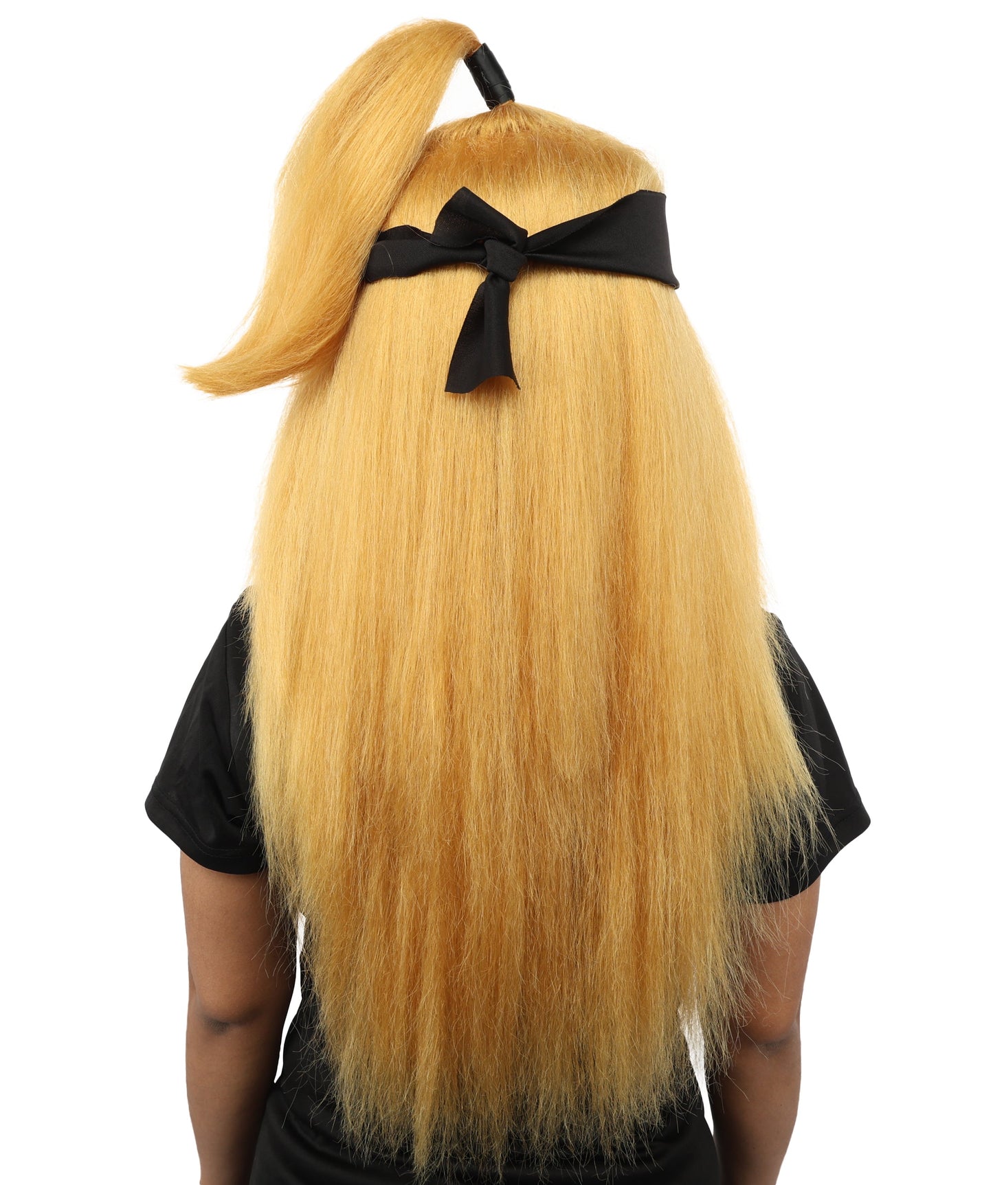 Women's High Ponytail Ninja Wig | Multiple Color Options | Create of synthetic fiber, long straight texture with top-tied fountain, breathable base | Cosplay, Halloween, theater, party, performance, costume events
