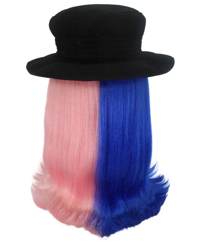 Blue & Pink Straight Creature Wig