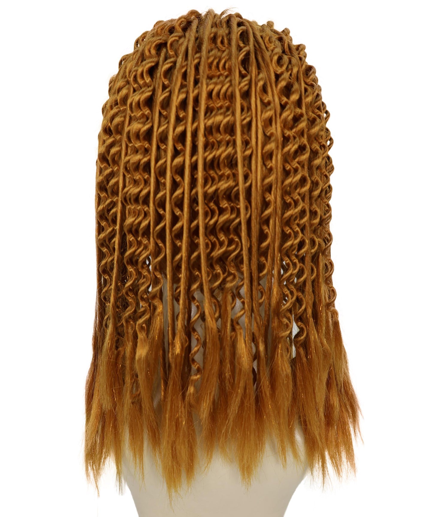 Women’s Long Crepe Curly Wig | Voluminous Curly Hair for Themed Parties & Halloween Looks