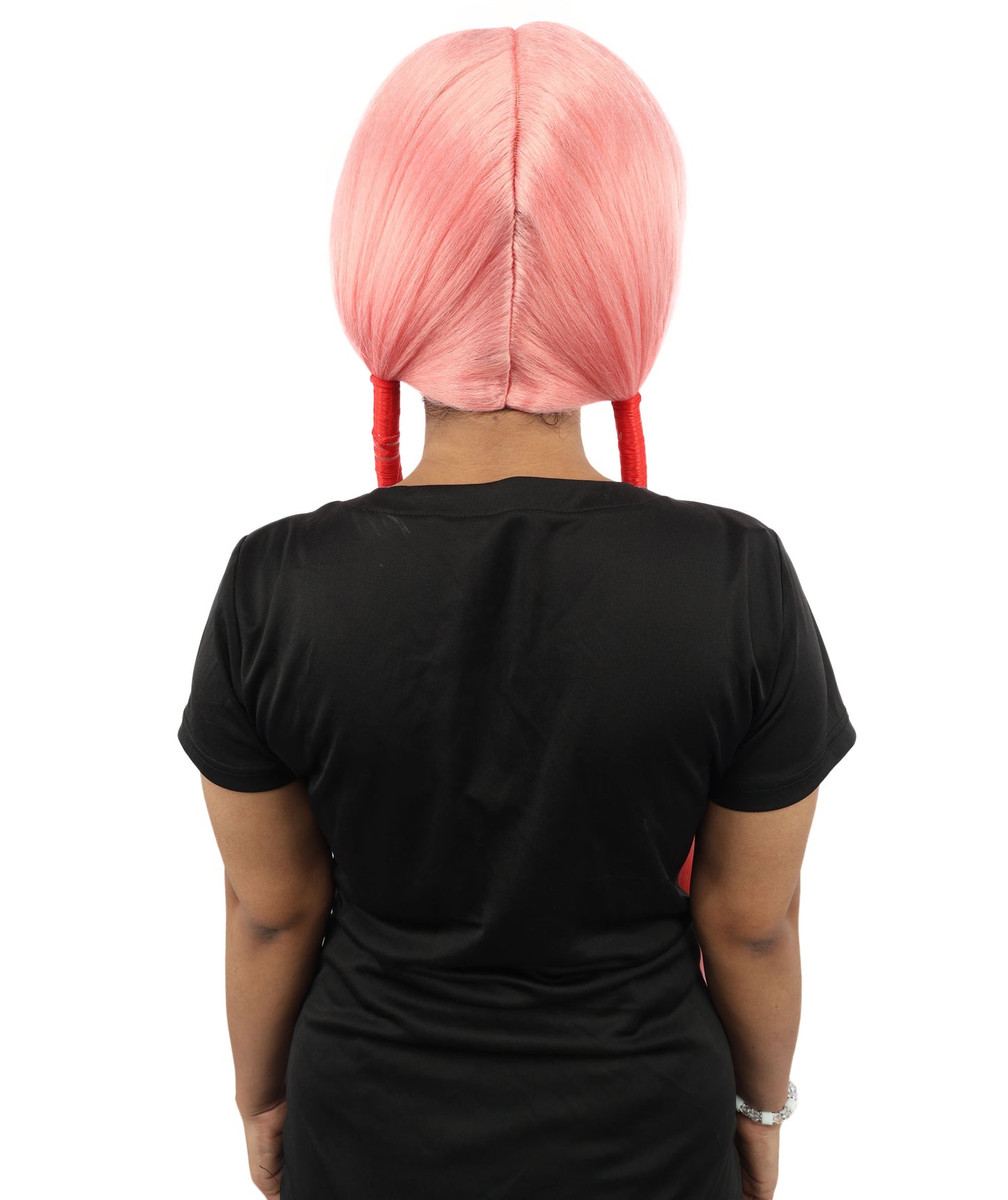 HPO Women's Extra Long Pigtail Wig | Multicolor Options | Floor Length Straight Twin Tails with Bangs, Heat Friendly Synthetic Fiber & Adjustable Cap | Halloween, Fairy Roleplay, Magical Girl Theme, Theater & Carnival