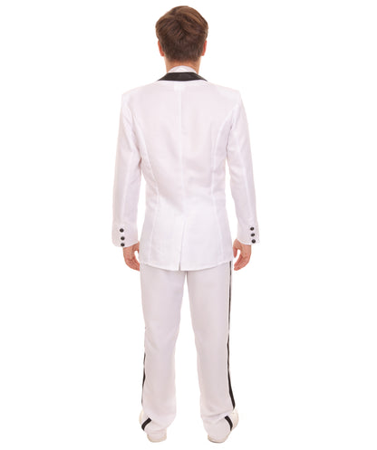 Men’s Jump Street Cop Movie White Tuxedo Black Bow Tie | All Sizes