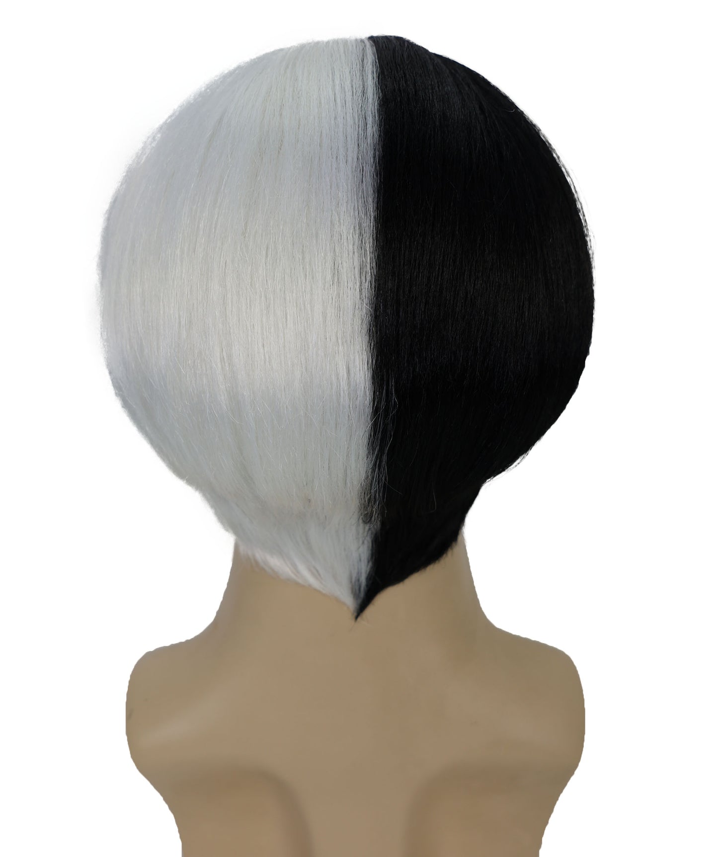 Men's Gothic Family Father Wig with Mustache and Eyebrows| Black TV/Movie Fancy Bundle| Premium Breathable Capless Cap