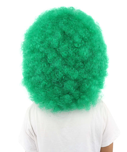 HPO Women's Giant White Glitter Afro Wig | Massive Puffy Sparkle Hair with Silver Sheen, Synthetic Fiber & Breathable Cap | Halloween, Troll Roleplay, 70s Disco Party, Theater & Funny Costume
