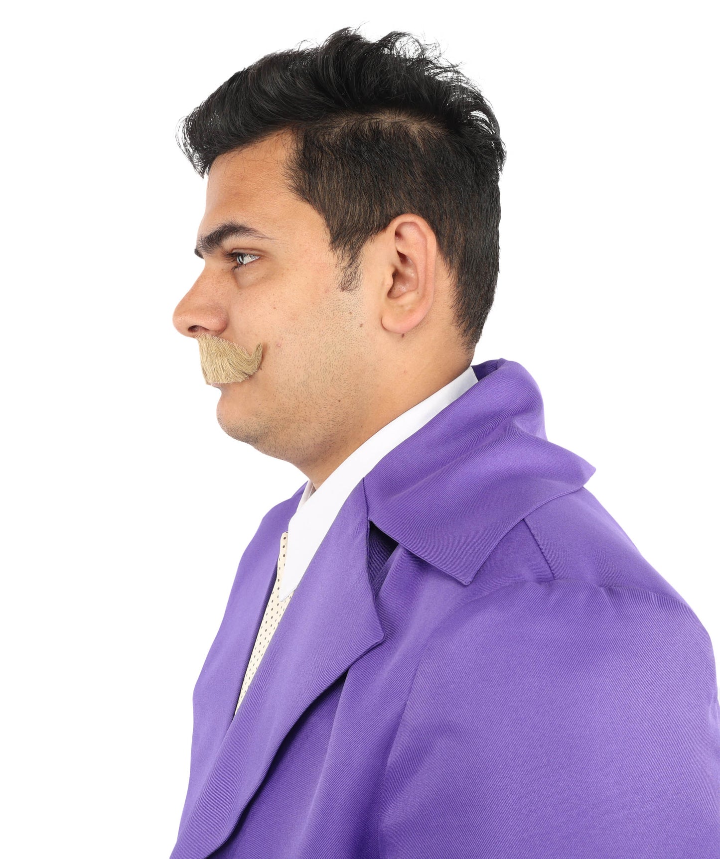 HPO Men's Realistic Fake Imperial Human Hair Mustache | Multiple Color Options
