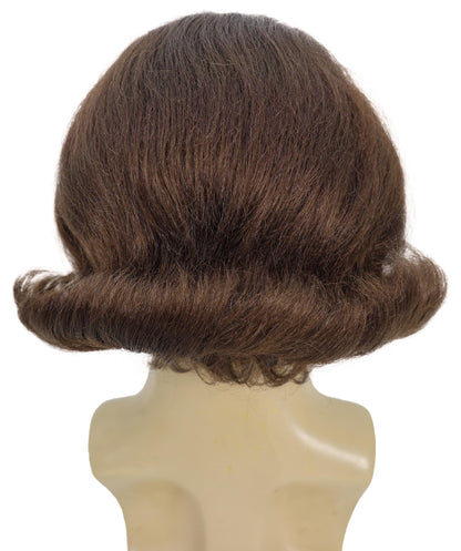 Men's Black Slick Back Dutch Van Der Linde Wig – Red Dead Redemption Inspired Costume Wig for Cosplay & Halloween – Realistic Long Curly Slick Back Hair Wig for Men