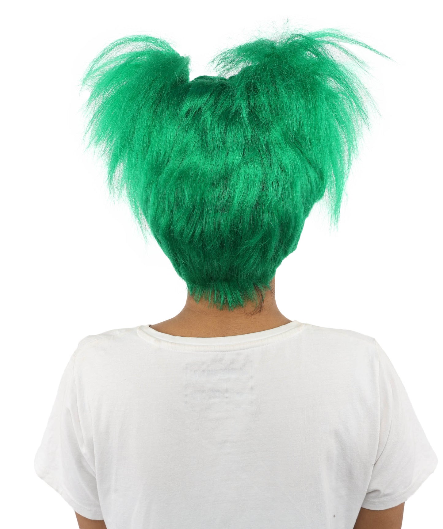 HPO Women’s 15-Inch Orange Spiky Troll Wig | Fun Animated Character | Bright and Bold Look for Halloween, Cosplay, and Themed Party