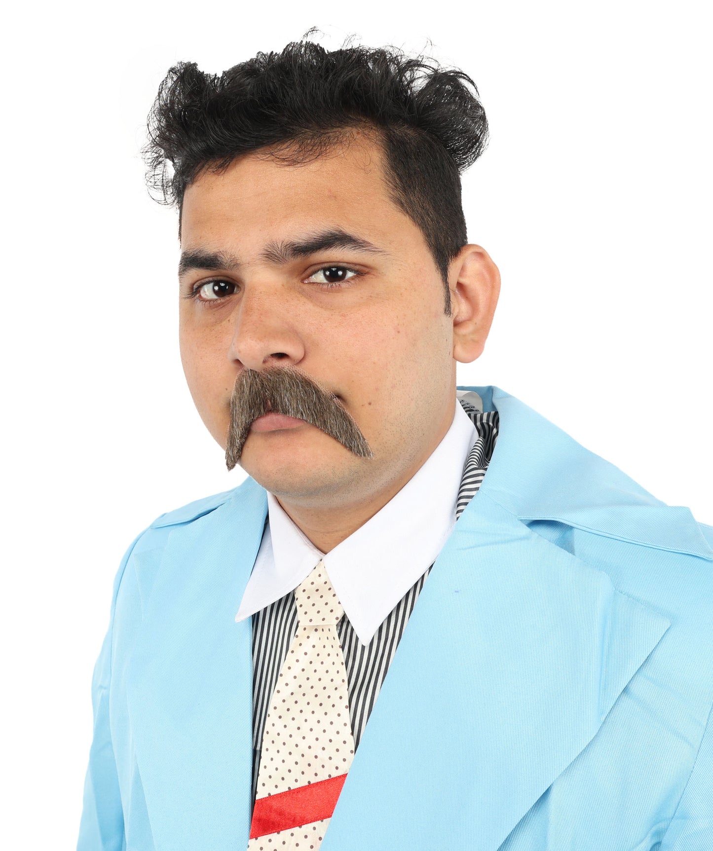 Premium Cowboy Horseshoe Synthetic Facial Hair Mustache | HPO