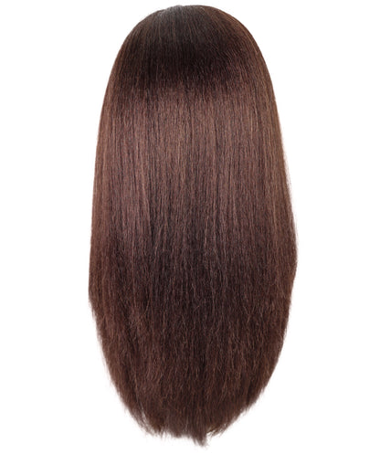 Women Brown Long Wavy  Wig |  Fashion Doll-Inspired Hair for Dress-Up & Parties | Breathable Capless Cap