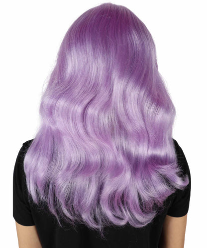 HPO Women's 70's Flick Multiple Color Retro Wig, Flame-retardant Synthetic Fiber