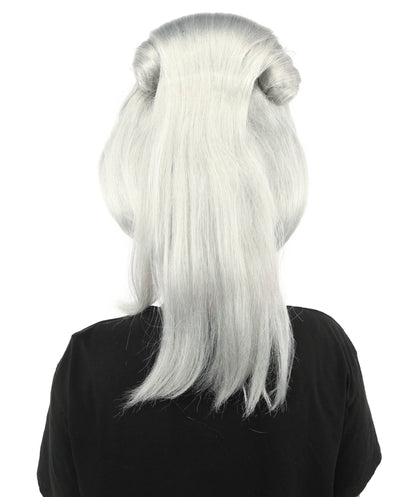 HPO Adult Women's Avant-Garde Bouffant Wig | Multiple Color Options | Create of synthetic fiber, massive smooth updo with micro bangs, breathable base | Party, Halloween, theater, drag, performance, costume events