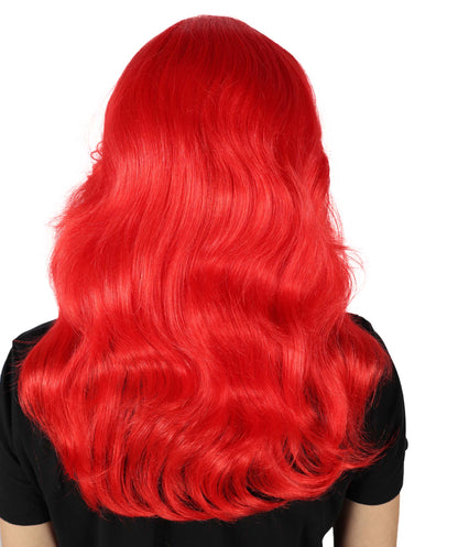 HPO Women's 70's Flick Multiple Color Retro Wig, Flame-retardant Synthetic Fiber