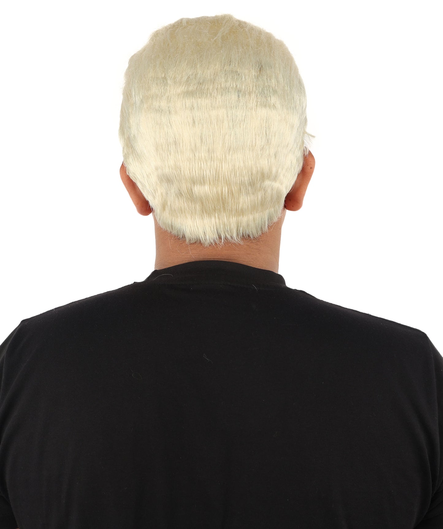 HPO Men's Side Swept Undercut Wig | Short Brown Texture with Tapered Sides, Heat Resistant Synthetic Fiber & Breathable Net | Halloween, Space Ranger Cosplay, Sci-Fi Theme Party & Roleplay