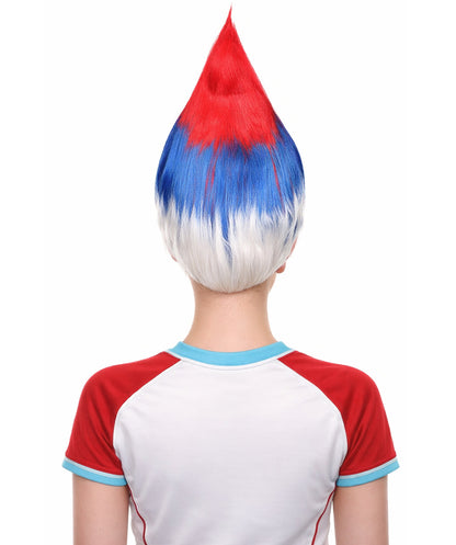 Serbia Flag Sport Troll Wig | Premium Breathable Capless Cap