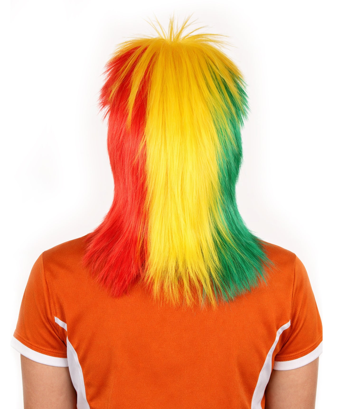Senegal Flag Sports,80's Mullet Wig | Premium Breathable Capless Cap