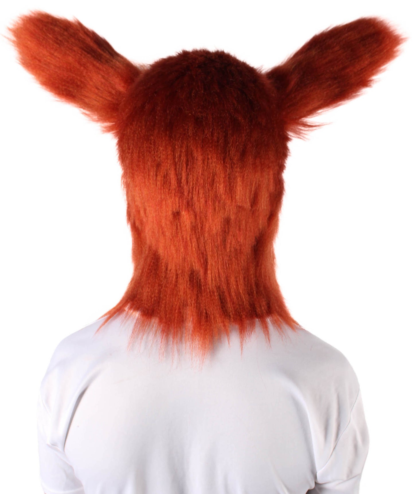 HPO Unisex Orange Furry Anime Tailed Monster Mask | Best for Halloween | Flame-retardant Synthetic Fiber