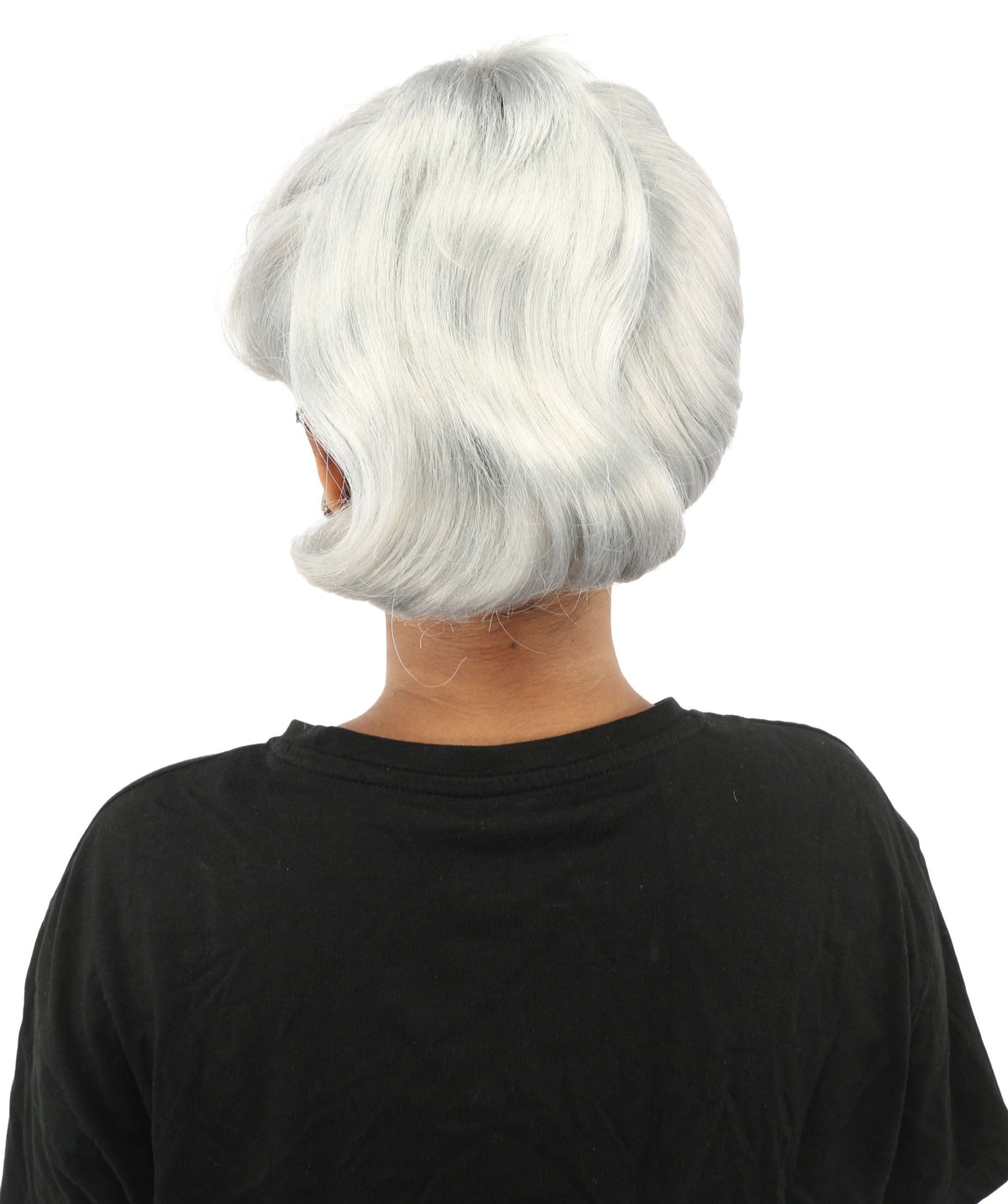 HPO Adult Women's Retro Pin-Up Wig | Multicolor Options, create of synthetic fiber, vintage curled bumper bangs with rolled back, breathable base | Party, Halloween, theater, drag, performance, costume events