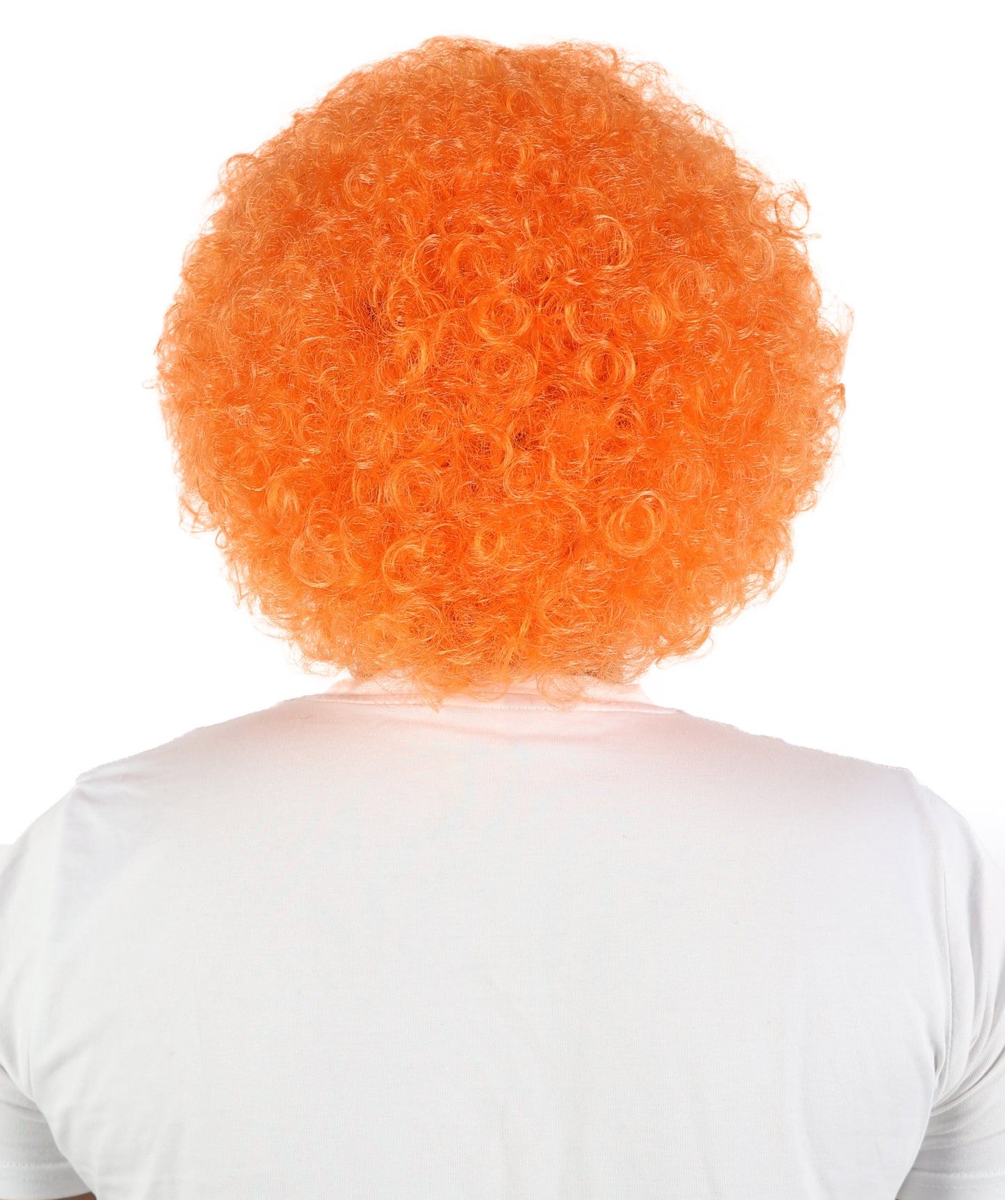 HPO Men's Multi-Color Options Curly Clown Wig | Flame-Retardant Synthetic Fiber and Standard Cap | Ideal for Parties, Cosplay, and Themed Events