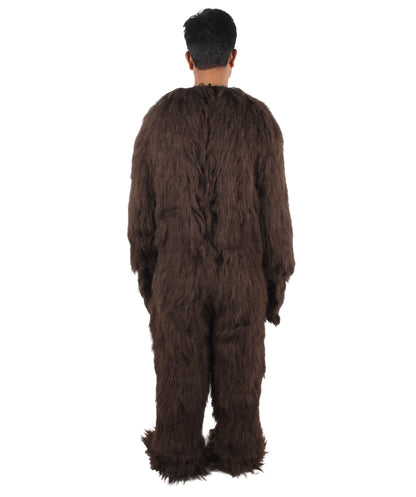 Unisex Dark Brown Grizzly Bear Costume | Best for Halloween| Flame-retardant Synthetic Fabric