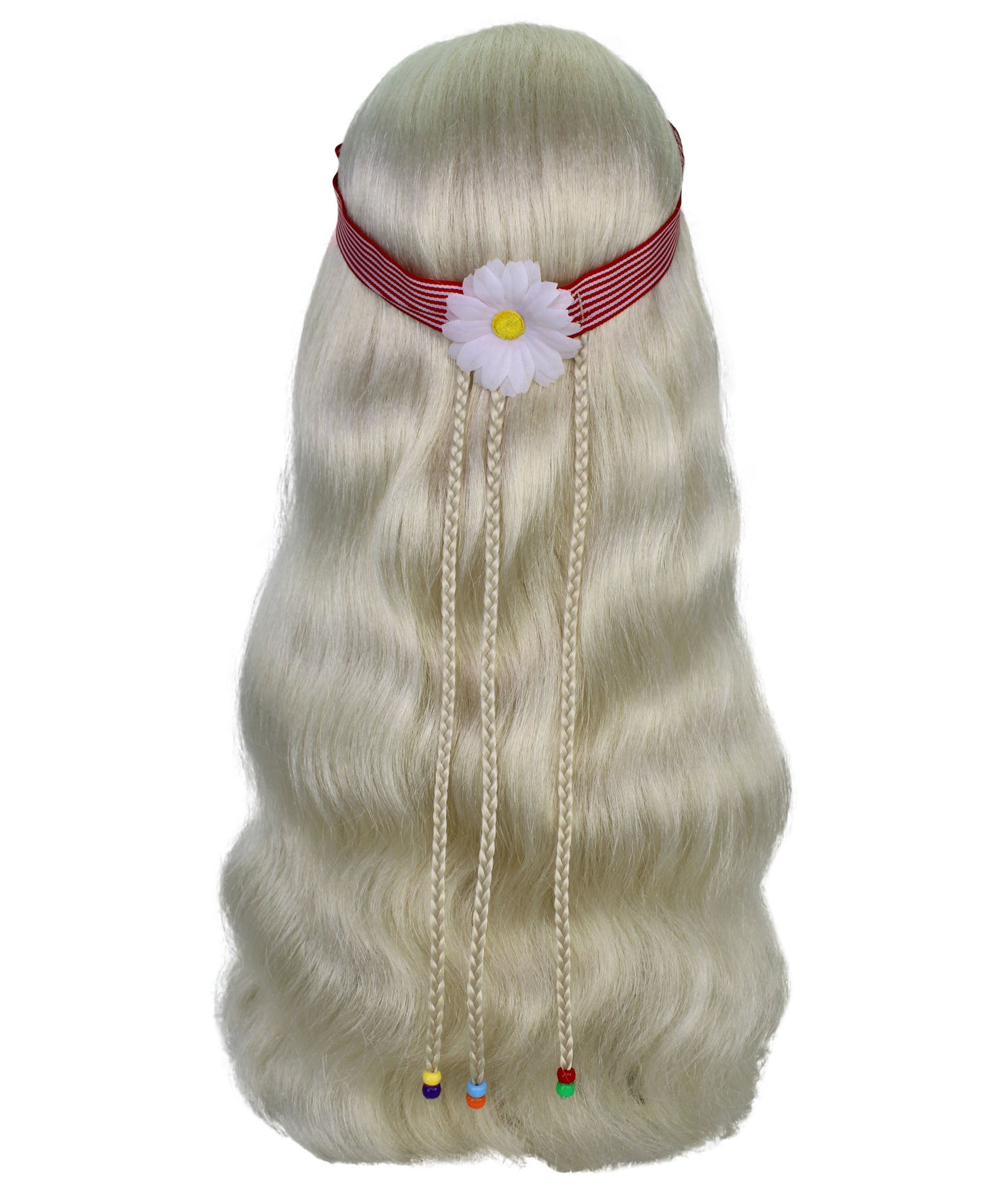 Long Blonde Hippie Groovy Wig