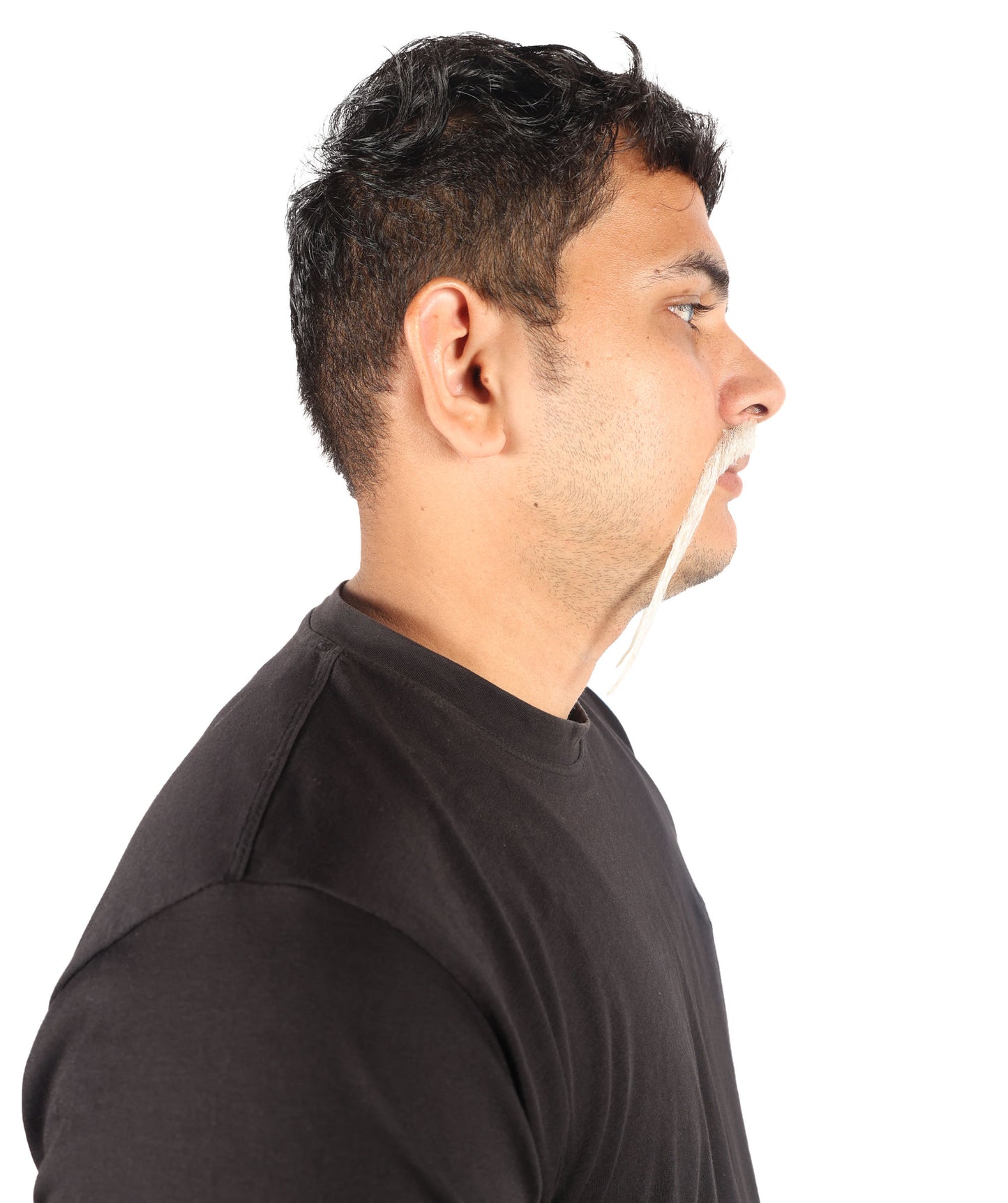 HPO  Men's Chinese Super Villain Fake Human Hair Mustache